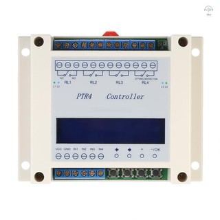 Dc6-40v Bộ hẹn giờ rơle thời gian kỹ thuật số có thể lập trình 4 kênh Bộ điều khiển công tắc trễ Mô-đun thời gian độc lập Màn hình LCD