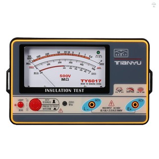 Đồng hồ đo điện trở cách nhiệt Kỹ thuật số Ohmmeter Máy kiểm tra cách nhiệt cầm tay Megameter 0-1000MΩ 500V Độ chính xác cao Megohmmeter Dụng cụ đo cách nhiệt