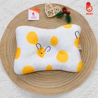 Gối lõm chống bẹp đầu cho bé từ 0-6 tháng chất liệu nhung mềm mịn