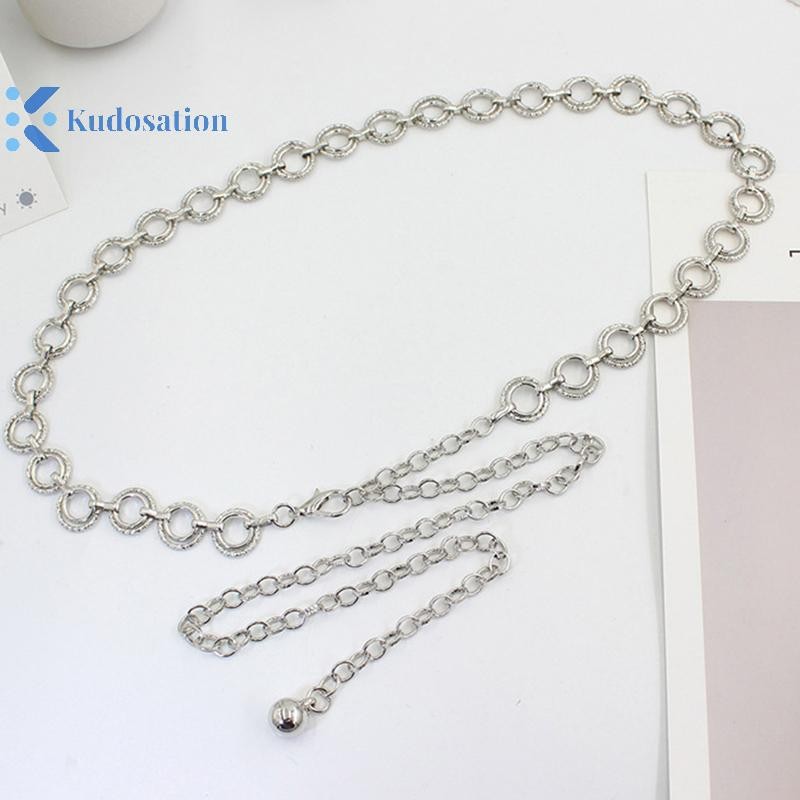 Kudosation Thời Trang Kim Loại Dây Thắt Lưng Có Thể Điều Chỉnh Cơ Thể Liên Kết Thắt Lưng Phù Hợp Với Đầm Mỏng Thắt Lưng Hợp Thời Trang Trang Trang Sức Dành Cho Nữ Gợi Cảm Dây Xích Thắt Lưng Phụ Kiện