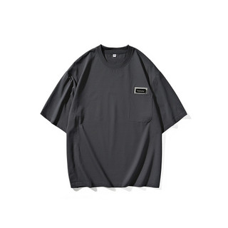 Áo thun nam cỡ lớn mùa hè tay ngắn oversized thoáng khí màu sắc đồng nhất vừa vặn thoải mái