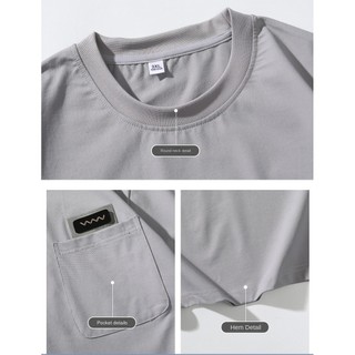 Áo thun nam cỡ lớn mùa hè tay ngắn oversized thoáng khí màu sắc đồng nhất vừa vặn thoải mái