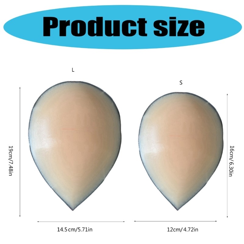 FL 2 Miếng Đệm Mô Phỏng Hông Silicon Cho Nữ Giả Mông Vô Hình Dính Mông Miếng Lót Đùi Tăng Cường Miếng Dán Patc