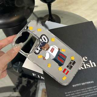 Ốp điện thoại biểu đồ phụ kiện Lego cho iPhone 16 / 15 / 14 / 13 / 12 / 11 / PRO MAX / MINI / PLUS / X / XR gương chống rơi và chống sốc Vỏ bảo vệ lỗ lớn