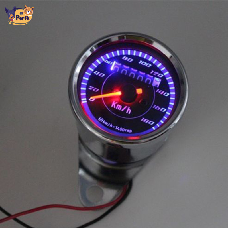 Đồng hồ đo tốc độ kép xe máy phổ thông Chrome cho Honda
