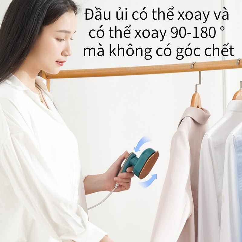 Bàn Ủi Hơi Nước Mini Cầm Tay,bàn là hơi nước cầm tay mini công suất 25w,Dễ dàng đặt,Sắt có thể xoay
