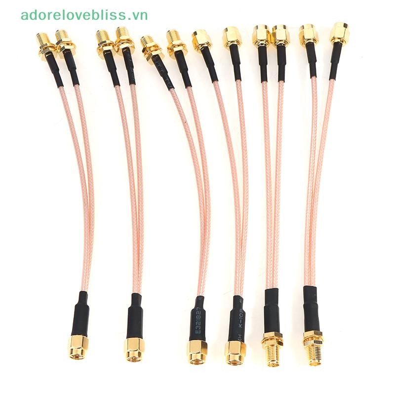 Thêm SMA đến 2X SMA Nam Nữ Loại Y Bộ Chia Kết Hợp Nhảy Cáp Pigtail BSS