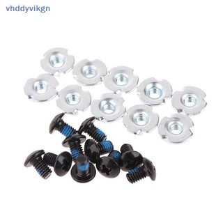 VHDD 10 Cặp Giày Trượt Ván Vít Nội Tuyến Con Lăn Trượt Thay Thế Sửa Chữa Gắn Vít Đai Ốc Bu Lông Phần Con Lăn Trượt Giày Phụ Kiện VN