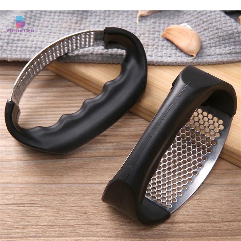 < beartwo > Máy nghiền tỏi Rocker, Máy ép tỏi Rocker Máy nghiền gừng bằng thép không gỉ Máy ép cà phê Dụng cụ tiện ích nhà bếp Đẹp