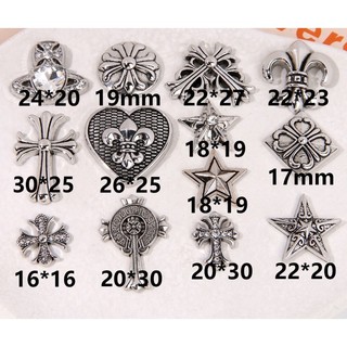 Cá tính Retro Chữ Thập Trái tim đào phụ kiện hợp kim diy cao cấp cảm giác lỗ giày hoa khóa chất liệu bán buôn