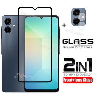 Kính cường lực Samsung Galaxy A06 5G 2 trong 1, bảo vệ màn hình + bảo vệ ống kính camera kèm flim