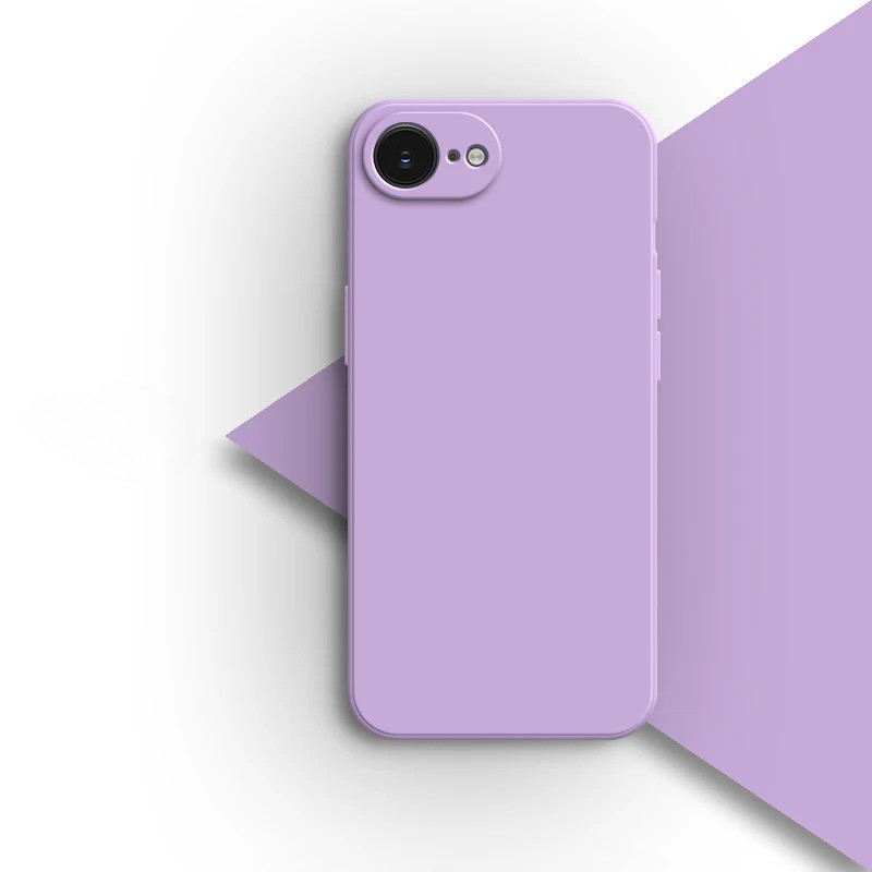 Ốp Điện Thoại TPU Mềm Silicon Lỏng Vuông Cho iPhone 16/16 Pro/16 Pro Max/16 Plus/16e, Chống Vân Tay, Bảo Vệ