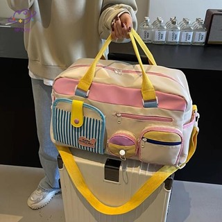 Túi du lịch thông thường HFTOY Dopamine dành cho nữ, Túi tập thể dục nhẹ Yoga Swim Fitness Duffel, Chuyến đi công tác ngắn, Túi xách lớn ~