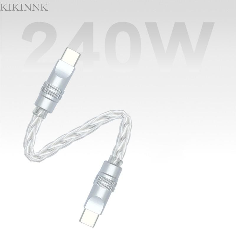Độ bền cáp bện KIKIN Type C sang Type C để sạc nhanh và truyền dữ liệu