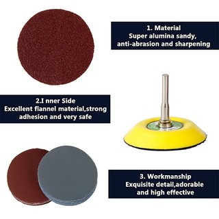 [Fuxin] 100 miếng đệm đĩa chà nhám 3 inch 75mm & chà nhám 80 - 3000 Giấy nhám Grit