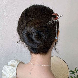Mẫu mới phong cách Trung Quốc - Kẹp tóc mặt trăng màu ngọc, phù hợp để cuộn tóc và làm phụ kiện đội đầu