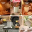 Ấm đun nước điện ICUCKO, Ấm đun nước Mini cầm tay 800ml, Chế độ hai bánh răng bằng thép không gỉ 304 nâng cấp Máy sưởi nhỏ có thể gập lại ngoài trời
