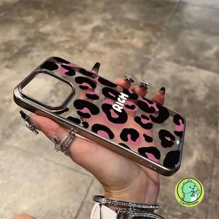 Ốp Lưng Nữ Sang Trọng Cho Vivo V40 V30 V29 V27 V23 V20 V15 Pro SE Lite V27E V23E V17 Neo V11i V9 V5 V5s Plus Mạ Ốp lưng Chống Sốc Mềm Da Báo Dễ Thương