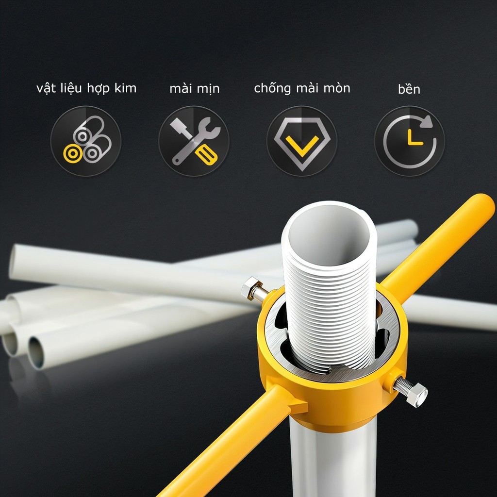 6 chiếc Máy ren ống nước PPR tấm ống nước máy ren hướng dẫn sử dụng dễ dàng ren