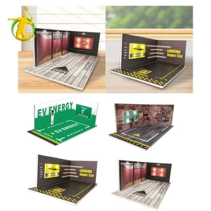 1 / 24 Garage Diecast Car Display Case Mô phỏng Bố trí cảnh nhà để xe Diorama