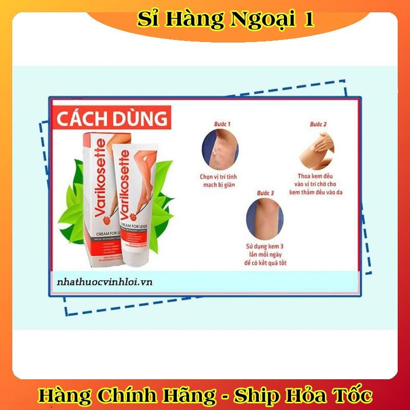 [DATE MỚI] Kem Giãn Tĩnh Mạch VARIKOSETTE Nga Cải Thiện Lưu Thông Máu Giữ Lại Vẻ Đẹp Cho Đôi Chân