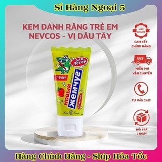 [DATE MỚI] Kem đánh răng trẻ em Nga 1-6 tuổi Nevcos/New Pearl tuýp 50ml