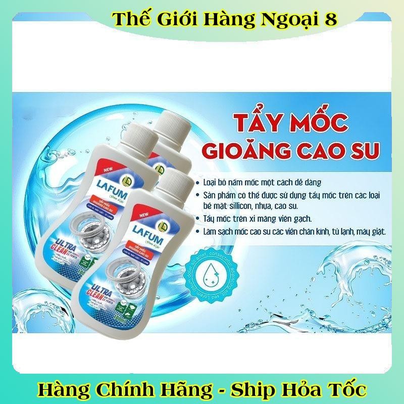Tẩy mốc gioăng cao su LAFUM loại bỏ nấm mốc trên bề mặt cao su máy giặt tủ lạnh, silicon, nhựa