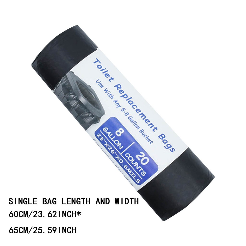 Túi Vệ Sinh Màu Đen Phân Hủy Sinh Học Túi Vệ Sinh Túi Hữu Cơ Cắm Trại Vệ Sinh Túi Cắm Trại Hữu Cơ Nhà Vệ Sinh Phụ Kiện Cho Cắm Trại Đi Bộ Đường Dài Du Lịch