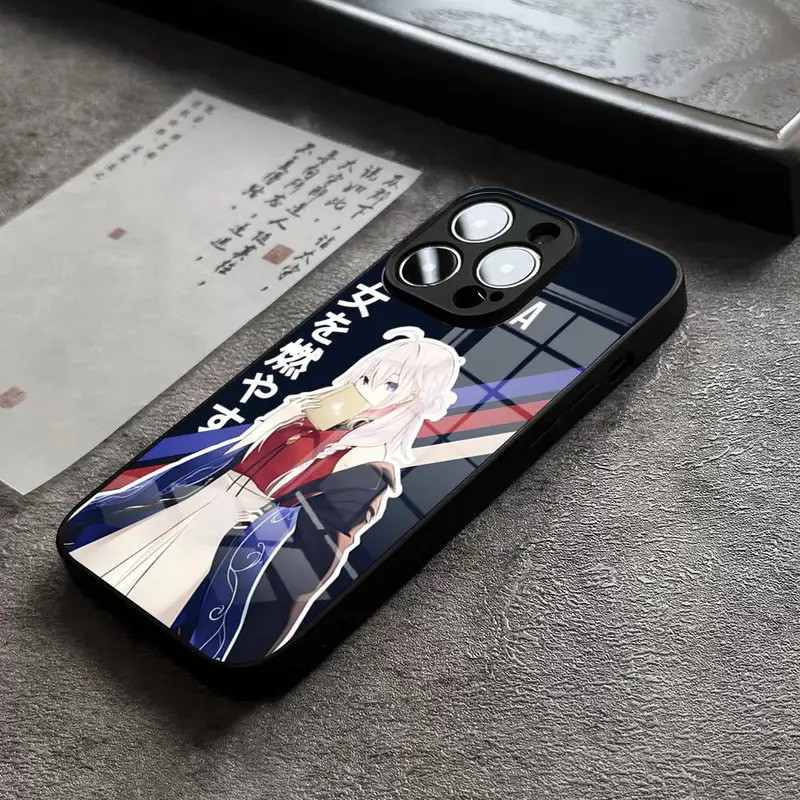 BK-1 Anime Dễ Thương Elaina Ốp lưng iPhone 17,15 Pro Max 14 Plus 12 Mini 11 13 X XR XS 8 7 Plus SE Ốp Lưng Kính Cường Lực