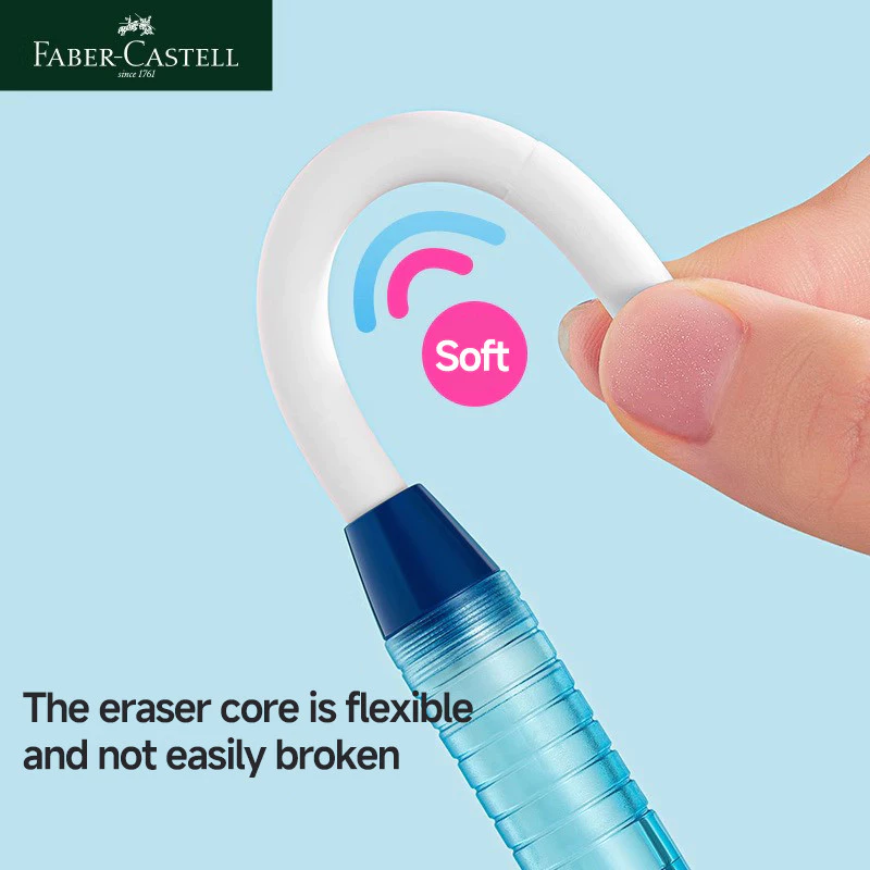 Faber-castell Loại Đẩy Bút Tẩy Màu Bút Chì Văn Phòng Phẩm Cho Học Sinh Sửa Đổi Dụng Cụ