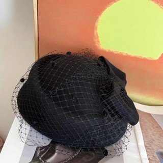 Mũ Fascinator phong cách Anh có tấm che mặt - Trang phục cô dâu sang trọng