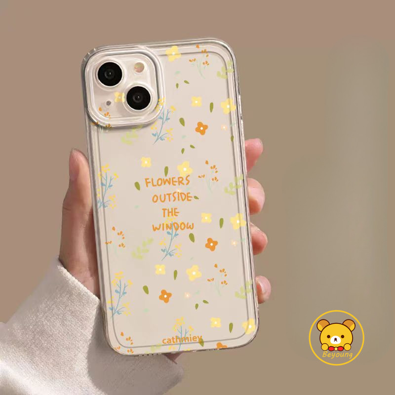 Ốp Điện Thoại Trong Suốt Hoa Tươi Nhỏ Phong Cách Hàn Quốc Cho Redmi 15C 15 A5 Note 15 14 Pro Plus K90 Pro Max K80 K70 Ultra K70E Turbo 4 Pro 5G 4G Hoa Mềm Vỏ Chống Rơi Thời Trang