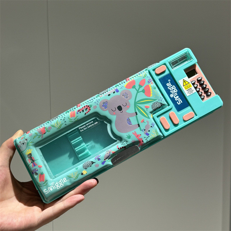 Hộp đựng bút chì tự động Smiggle Úc túi đựng bút Xiaopaoli hộp đựng văn phòng phẩm cát lún túi đựng bút đa năng sức chứa lớn VOD