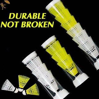 [GOU] 1 CÁI Cầu Lông Nhựa Vàng Trắng Học Sinh Cầu Lông Nylon VN