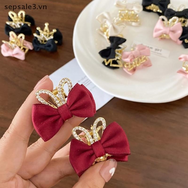 # VN # Kids Ngọt Ngào Dễ Thương Nơ Nữ Nhỏ Mũ Kim Cương Giả Tai Thái Vuốt Tóc Kẹp Tóc Bé Gái Phụ Kiện Tóc.