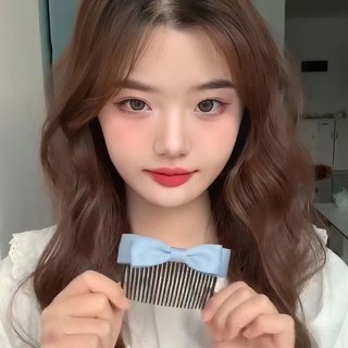 Mũ đội đầu lược đảo ngược nơ xanh tính khí vô hình