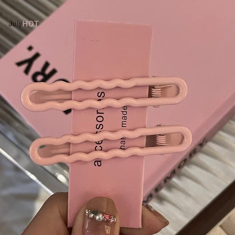Julyhot 1 Dễ Thương Màu Kẹo Kim Loại Tóc Nổ Kẹp Phụ Kiện Tóc Một Dòng Kẹp Massivedeals