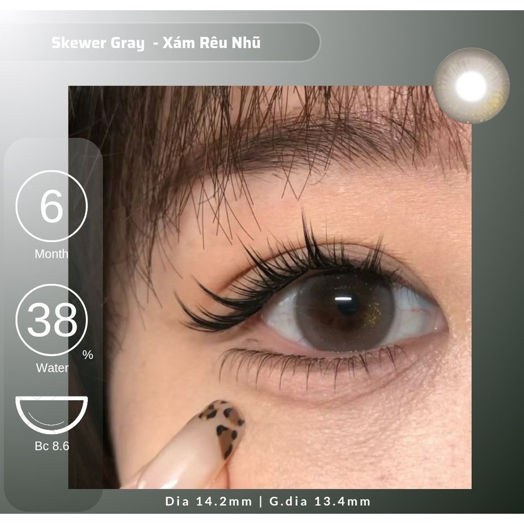 Skewer Gray | Kính Áp Tròng Emma | Emma Lens