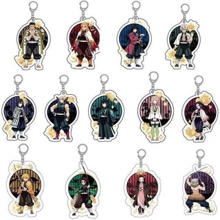 [Keychain] Móc khóa acrylic ngoại vi anime Demon Slayer My Wife Zenitsu Tanjiro Tomioka Giyu Ninja bướm 0Q31