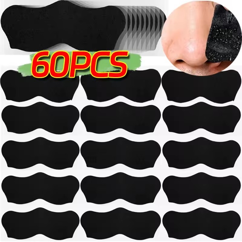 10-60 Cái Làm Sạch Sâu Mụn Đầu Đen Loại Bỏ Dải Mũi - Thu Nhỏ Lỗ Chân Lông Điều Hỗ trợ giảm mụn Miếng Dán Mũi Chăm Sóc Da