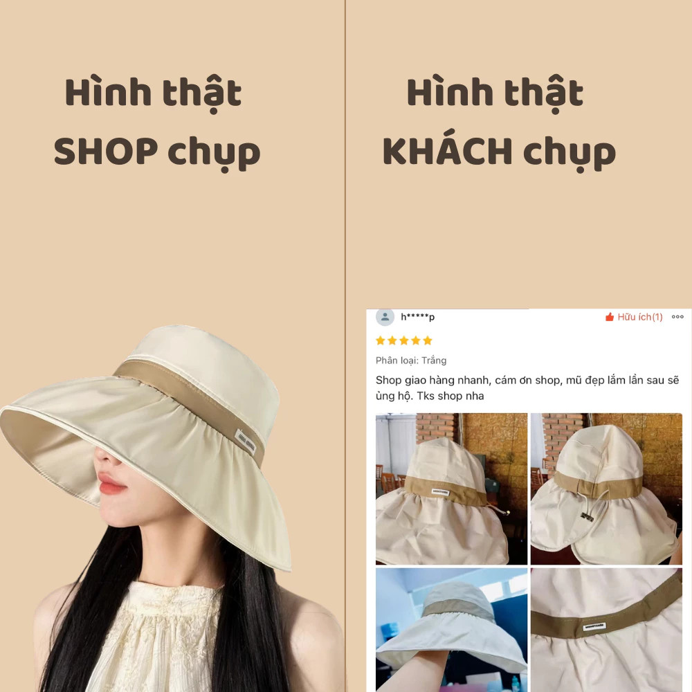 Mũ Chống Nắng Rộng Vành Chống Tia UV 99%, Nón Che Nắng Nữ Đi Biển Du Lịch, Có Thể Điều Chỉnh Độ Rộng