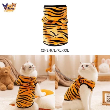 Perfk Mèo Dễ Thương Trang Phục Thú Cưng Trang Phục Cho Mùa Đông Mềm Chó Mèo Con Áo Ấm Áo Ấm Áp Quần Áo Cho Chó Cho Mèo Con Chó Con Chó Thú Cưng Nhỏ