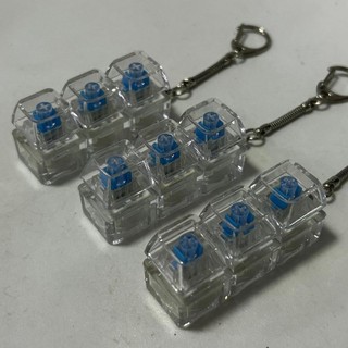 DWELLCO Fidget Móc Khóa, 3 / 4 / 9 Phím Bàn Phím Ngón Tay Giảm Căng Thẳng, Thư Giãn Vượt Qua Thời Gian Keycap Nút Chìa Khóa Đồ Chơi Pinch Người Lớn