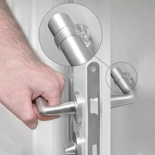 5 Miếng cản tay nắm cửa hình chữ O Nút chặn cửa trong suốt PVC, Bộ đệm chống va chạm cho tay cầm mảnh, Thiết bị bảo vệ tường 32x25x14mm có đường kính vòng 18mm