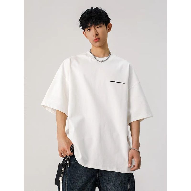 ThaliaWisp Unisex Quá Khổ In Chữ Áo Thun Mùa Hè Thường Ngày Rời Phù Hợp Với Tee