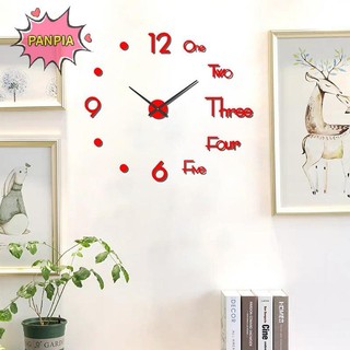 Pnpia 3D Dạ Quang Đồng Hồ Treo Tường Không Khung Acrylic DIY Đồng Hồ Kỹ Thuật Số Dán Tường Tắt Tiếng Đồng Hồ Cho Phòng Khách Phòng Ngủ Văn Phòng Trang Trí Tường Boutique