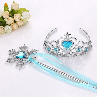 Đảng Magic Wand Vương Miện Bộ Sáng Bóng Kim Cương Giả Công Chúa Đảng Trang Sức Dụng Cụ Đảng Đạo Cụ Công Chúa Cây Đũa Phép