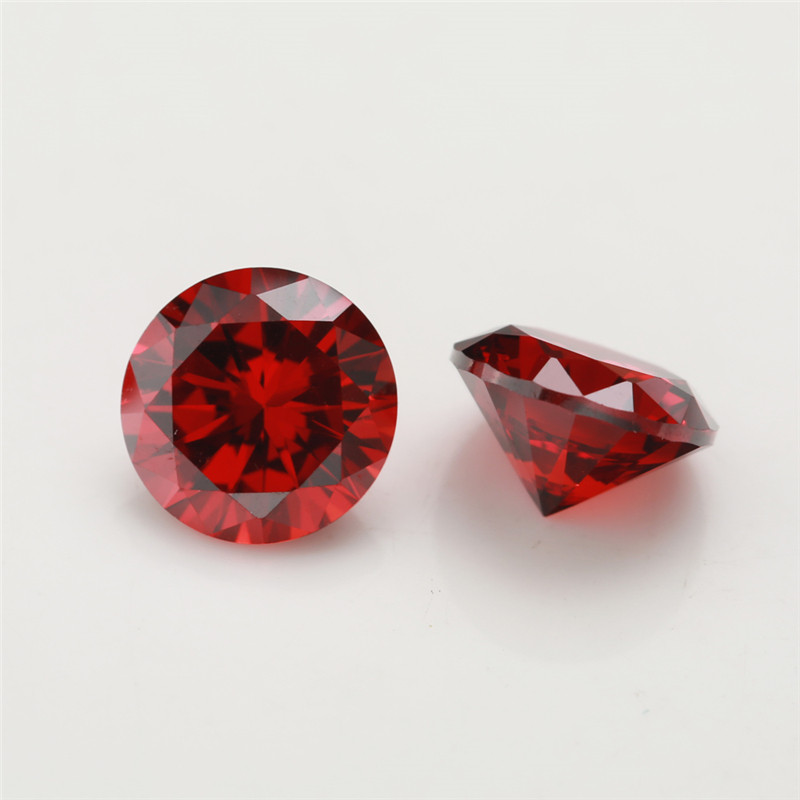 Đá Garnet Tròn Cắt CZ 15/30 Chiếc Từ 4mm Đến 10mm Cho DIY Trang Sức