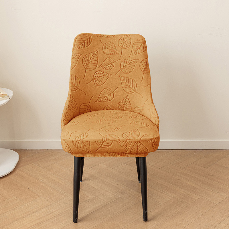 Co Giãn Cong Lưng Ghế Ăn Bao Da Jacquard Co Giãn Vòng Cung Ghế Có Thể Giặt Được Chống Bẩn Phân Trượt Cho Trang Trí Nhà