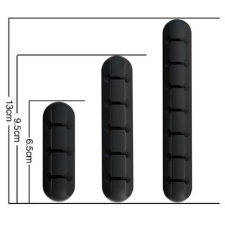 Bộ cuộn cáp USB OIWLSAX321, Bộ sắp xếp cáp màu đen để bàn, Kẹp quản lý silicon linh hoạt cho bàn phím chuột Bảo vệ tai nghe
